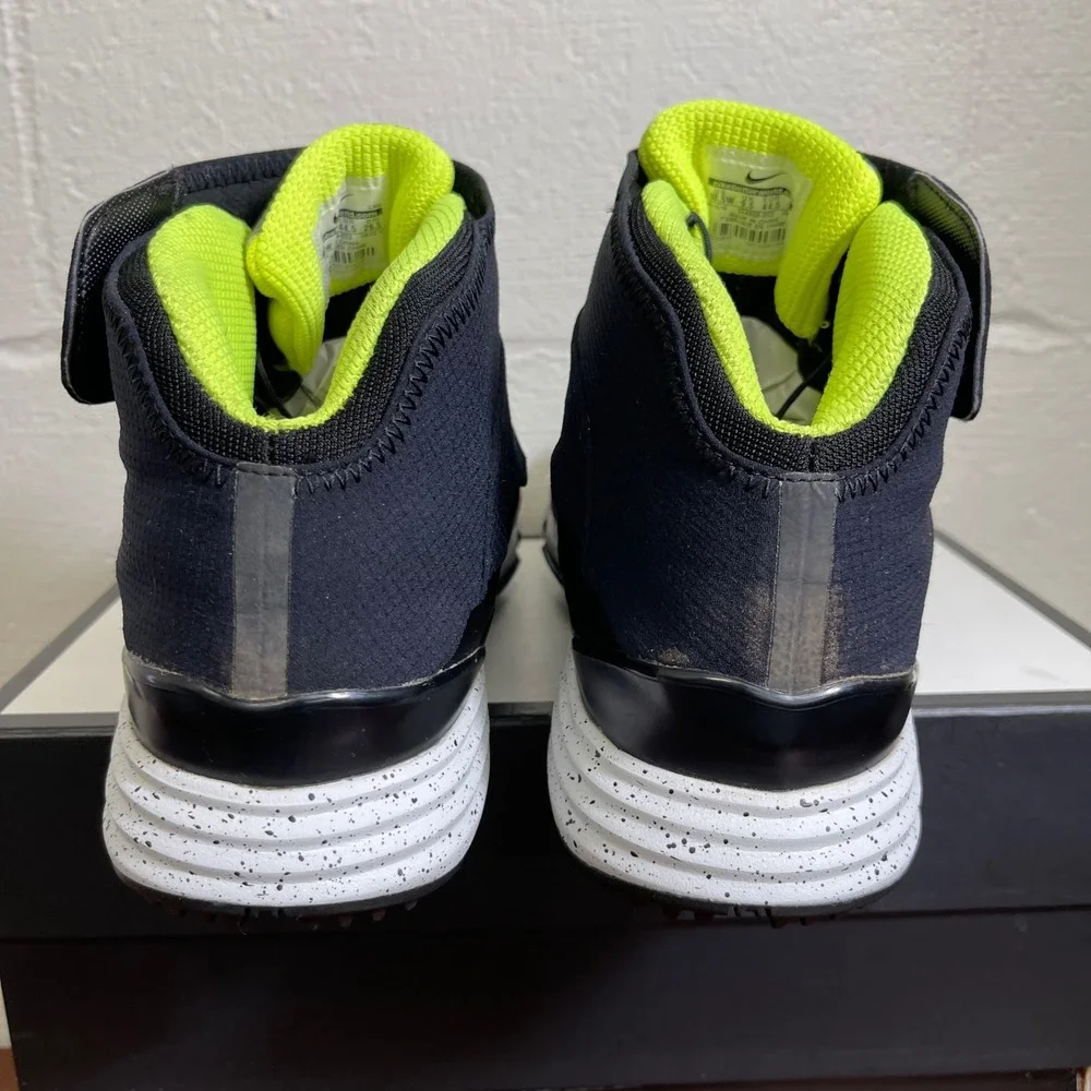 Nike Lunar Bandon II 554906-002 Golf Shoes Black Volt Sneakers Men's 10.5 W